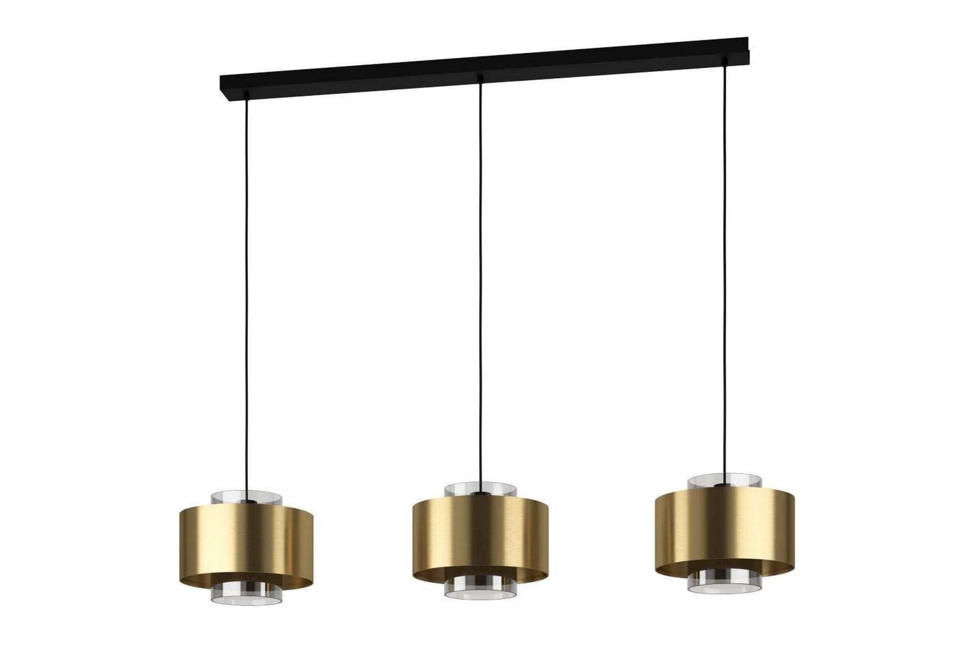 Takpendel Eglo Duglia Transparent/Guld med 3 Lampor -