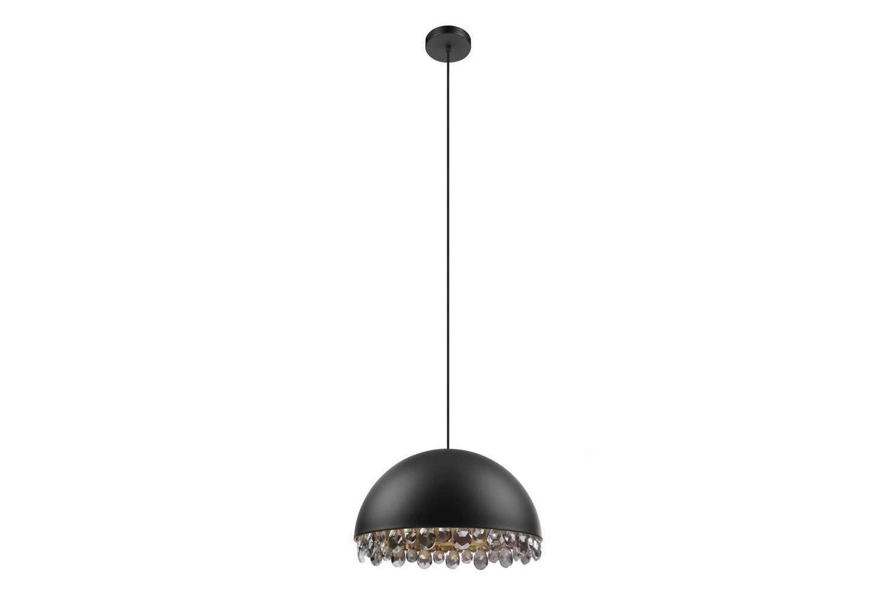 Takpendel Eglo Gaetano 2 Svart/Guld Kristall -