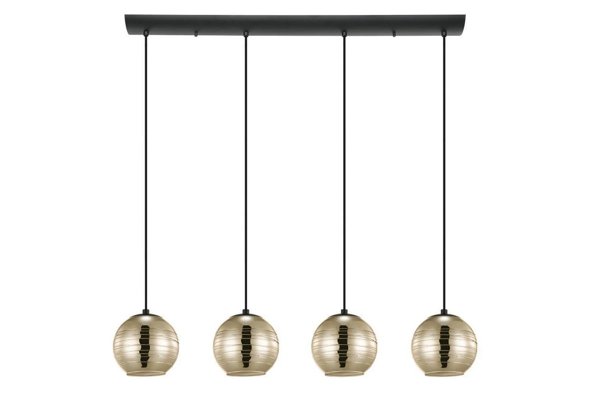 Takpendel Eglo Lemorieta Svart/Guld med 4 Lampor -