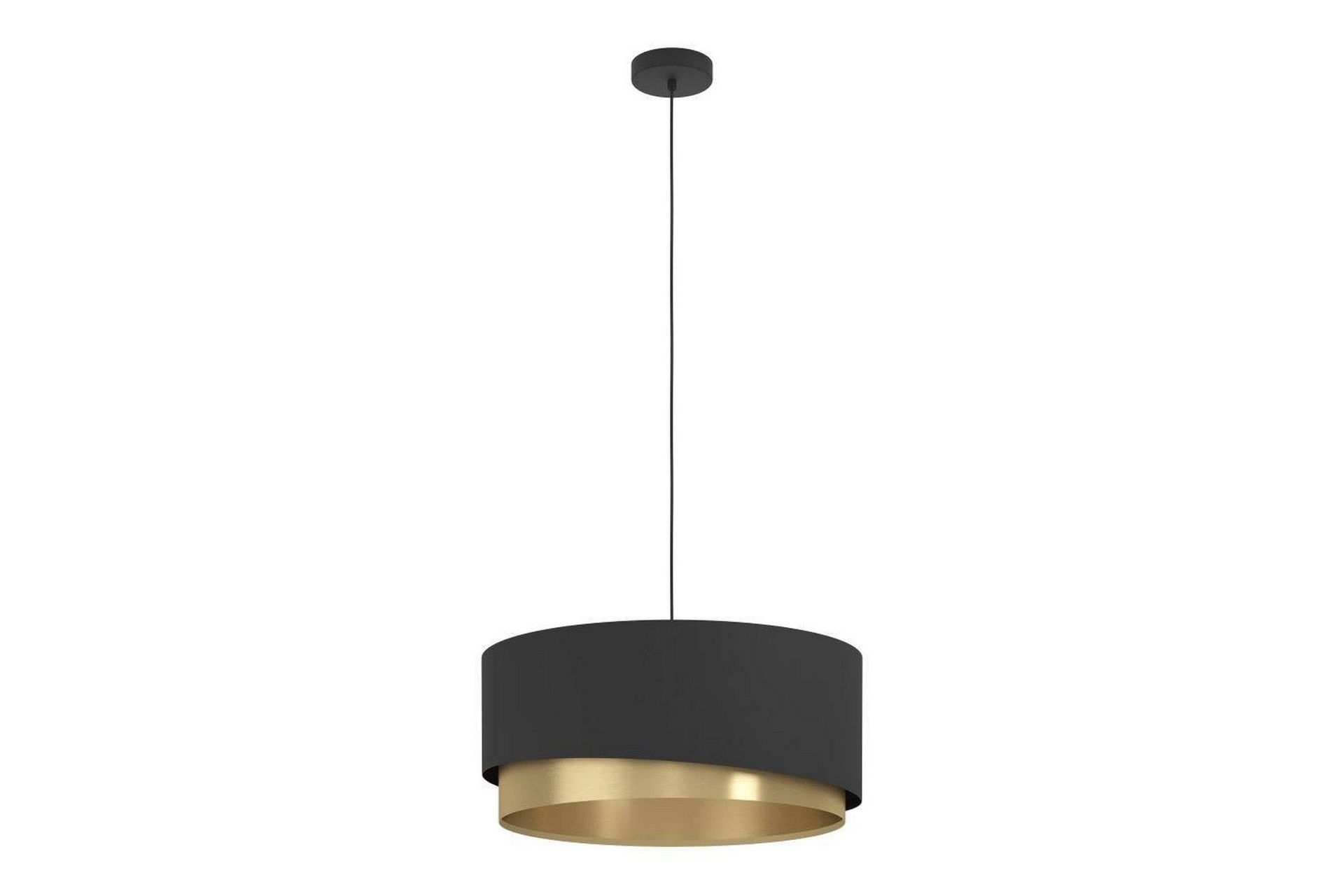Takpendel Eglo Manderline Svart/M&auml;ssing 56 cm - 56 cm