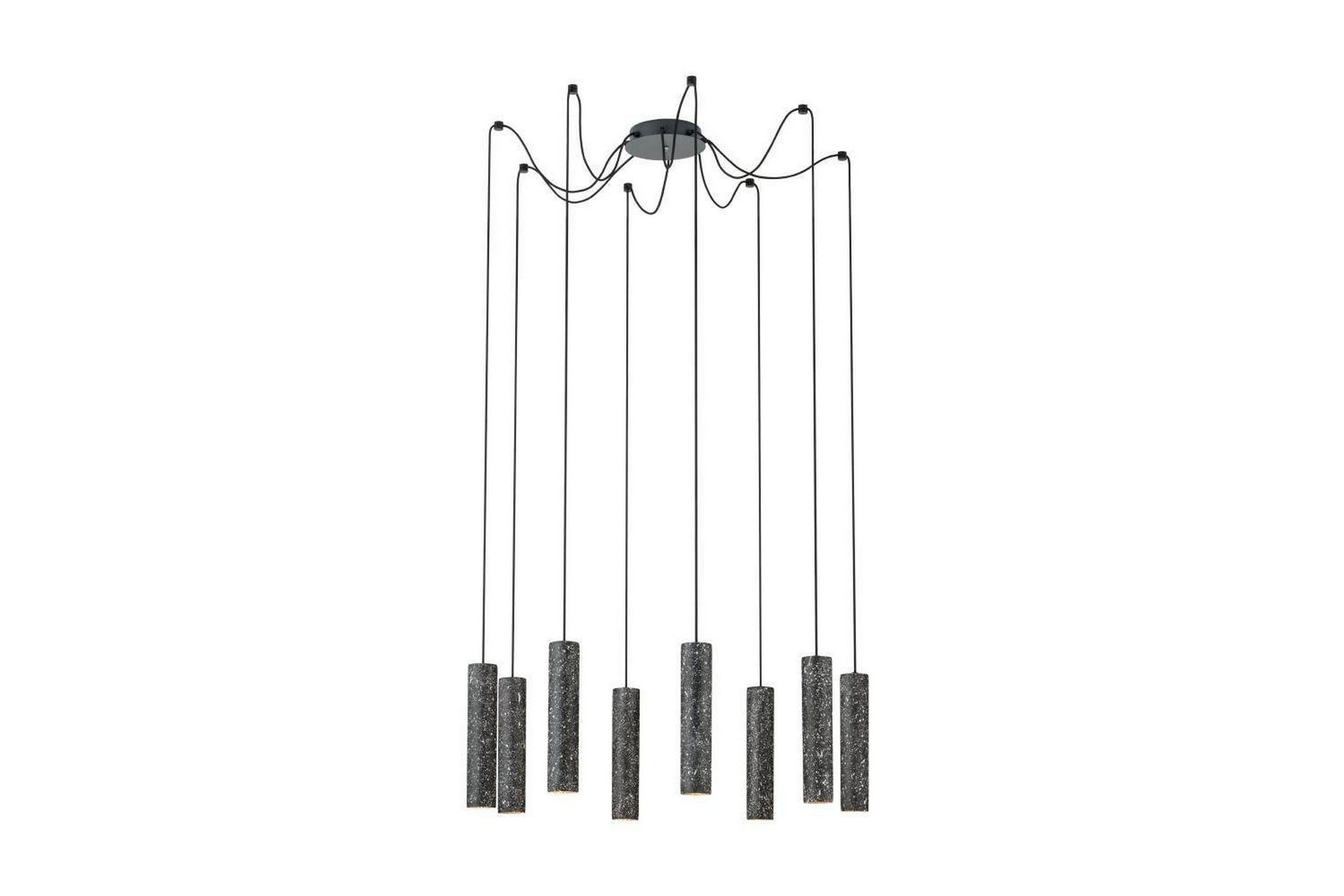 Takpendel Eglo Mentalona Antracit Terrazzo med 8 Lampor -