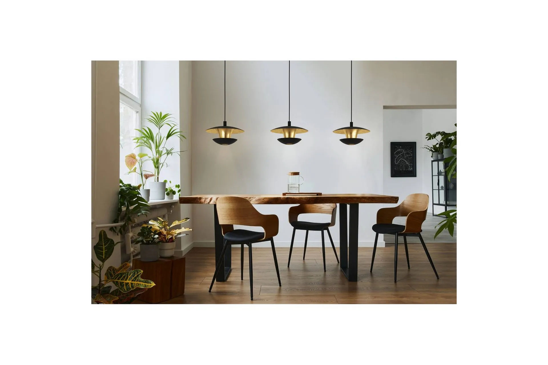 Alternativ bild 1 för EGLO Nuvano, Svart, Guld, Svart, Guld, Stål, Svart, inomhus, IP20