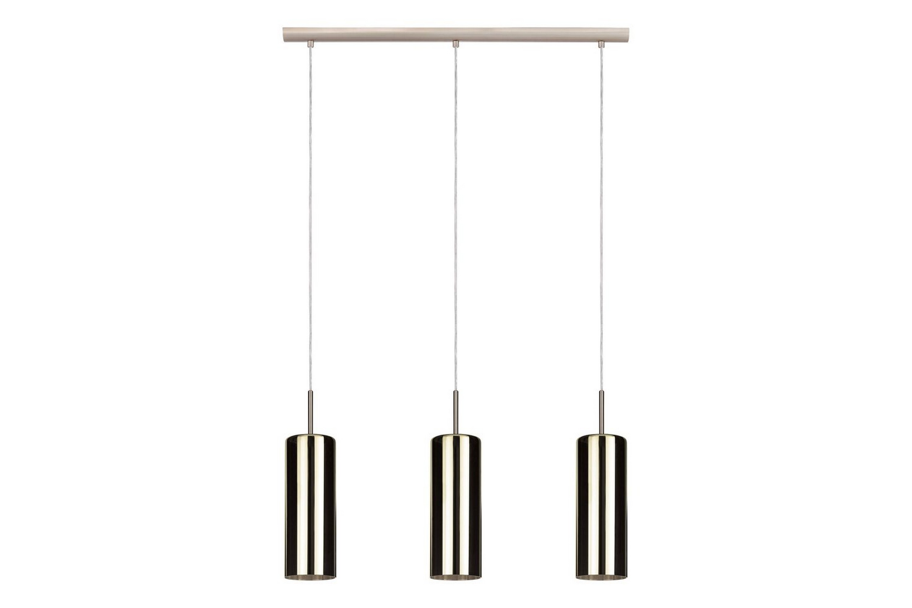 Takpendel Eglo Selvino med 3 Lampor Nickel-Matt Guldfärgad - Guld