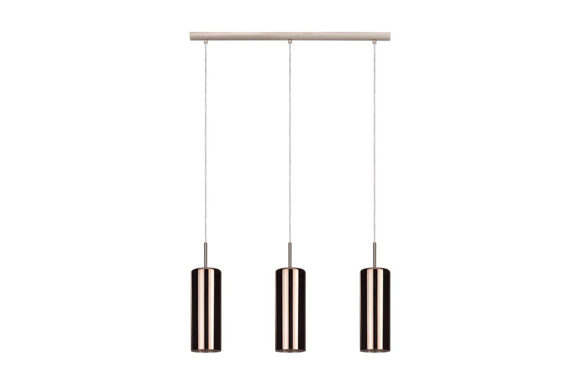 Takpendel Eglo Selvino med 3 Lampor Nickel-Matt Kopparfärgad - Koppar