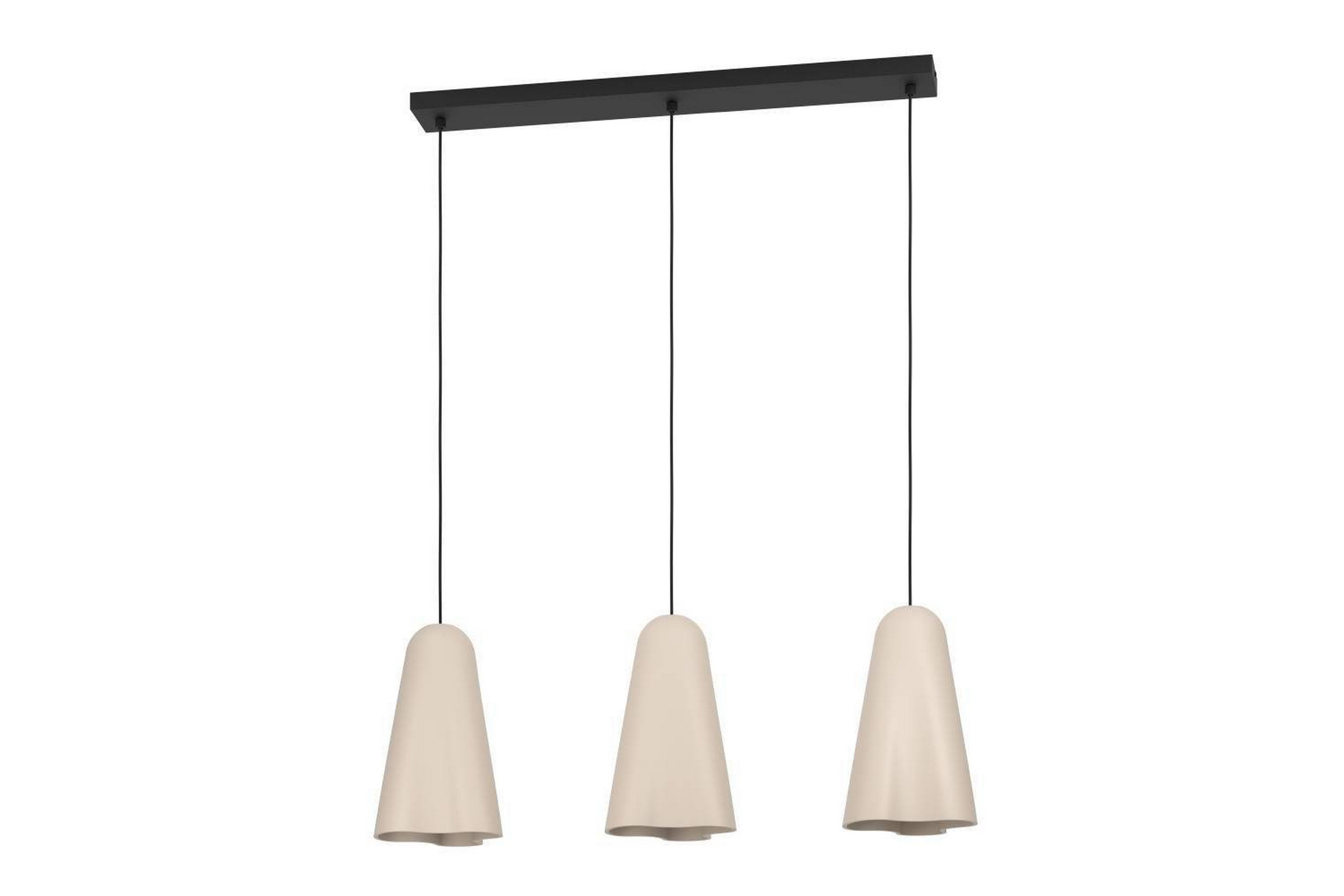 Takpendel Eglo Tolleric Sand/Svart med 3 Lampor -