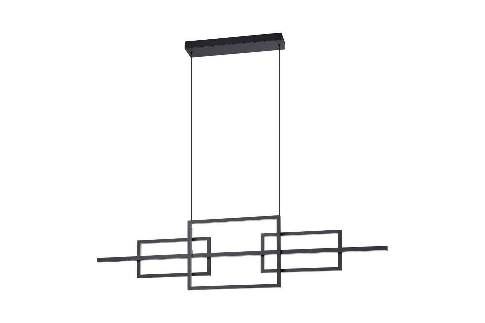 Takpendel Eglo Puebla Svart/Vit 150 cm - 150 cm