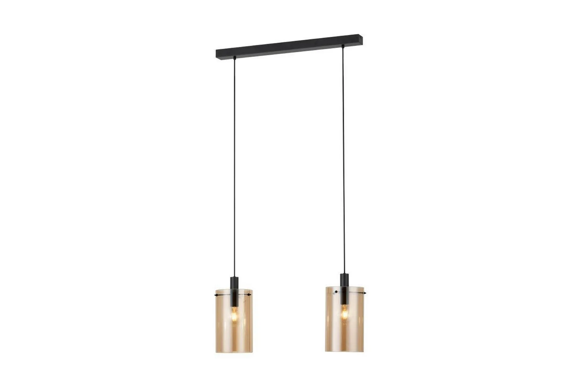 Takpendel Eglo Polverara Svart/Amber 2 Lampor - 2 Lampor