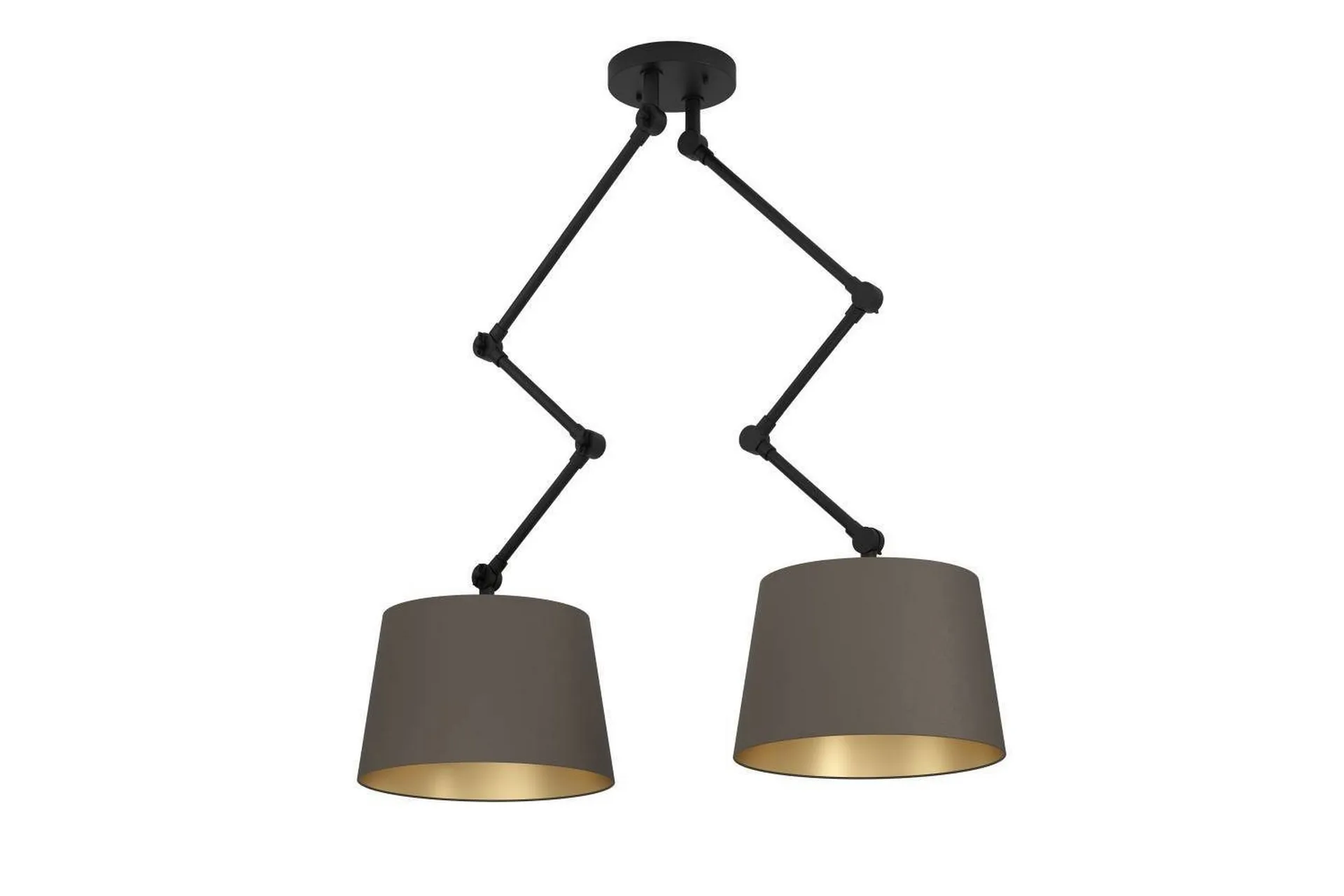 Takpendel Eglo Pistunio Cappuccino/Mässing/Svart med 2 Lampor -