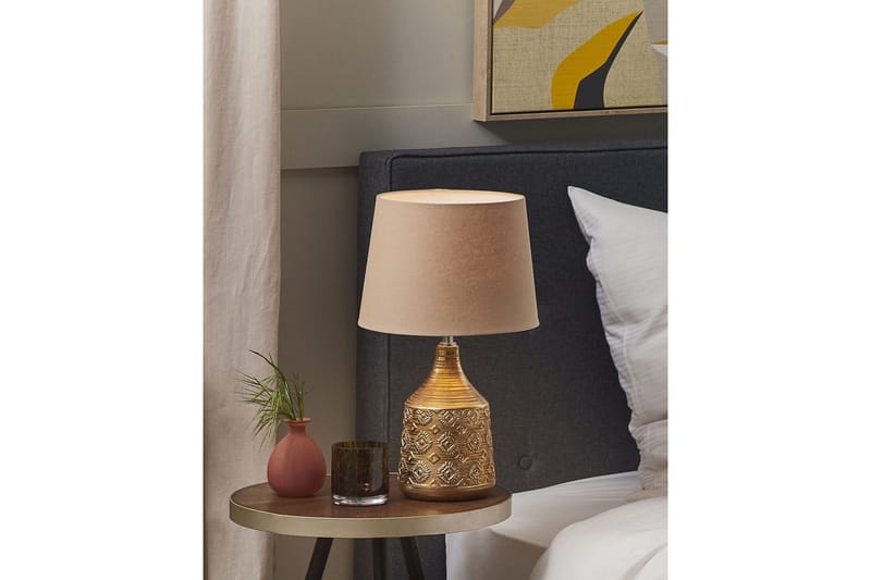 Galatea Bordslampa 47 cm E14 - Brons/Beige - Belysning - Lampor & belysning inomhus - Bordslampa