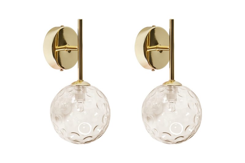 Gavdos Vägglampa 2 st G9 - Guld - Belysning - Lampor & belysning inomhus - Vägglampa - Väggarmatur