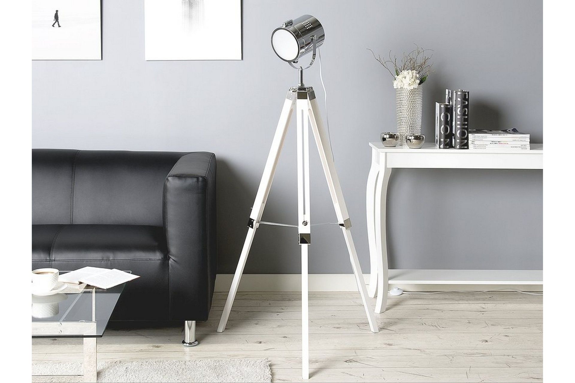 Alzette Golvlampa 143 cm - Vit