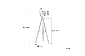 Alzette Golvlampa 143 cm - Vit - Belysning - Lampor & belysning inomhus - Golvlampa