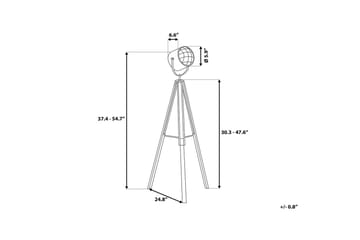 Alzette Golvlampa 143 cm - Vit - Belysning - Lampor & belysning inomhus - Golvlampa