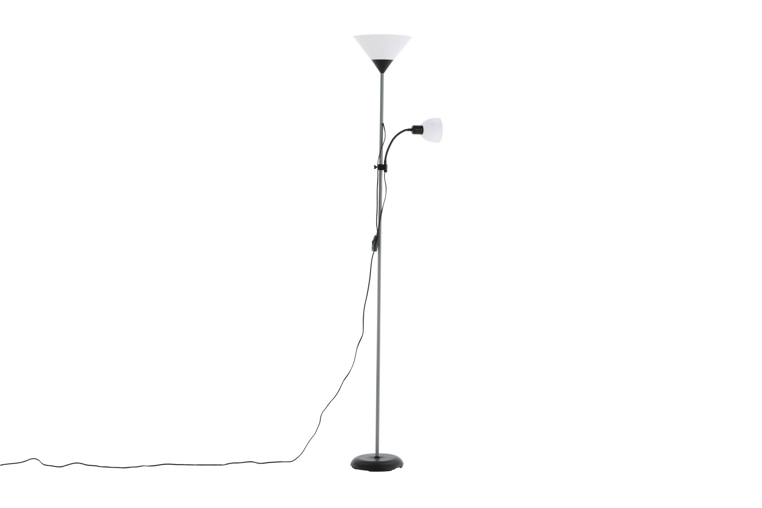 Bagasi Golvlampa GråVit