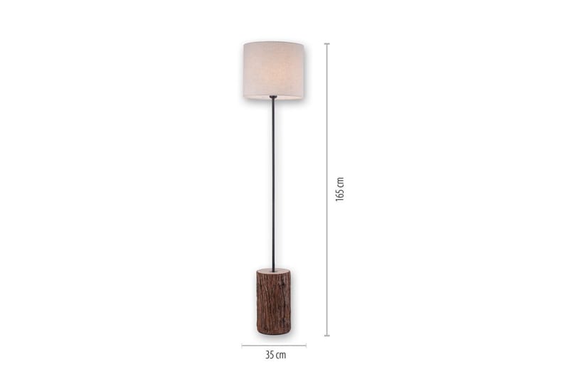 Golvlampa Bark - 35x165x35 cm - Belysning - Lampor & belysning inomhus - Golvlampa