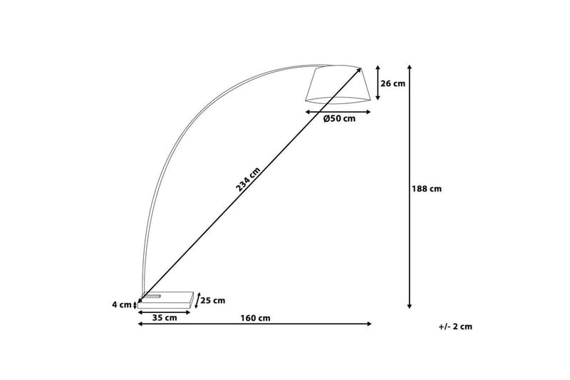 Benue Golvlampa 188 cm - Vit - Belysning - Lampor & belysning inomhus - Golvlampa