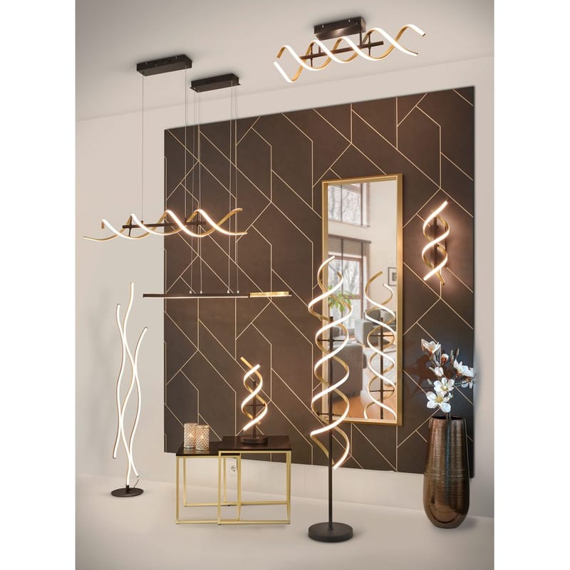 Golvlampa Blaze - Mattmässing - Belysning - Lampor & belysning inomhus - Golvlampa