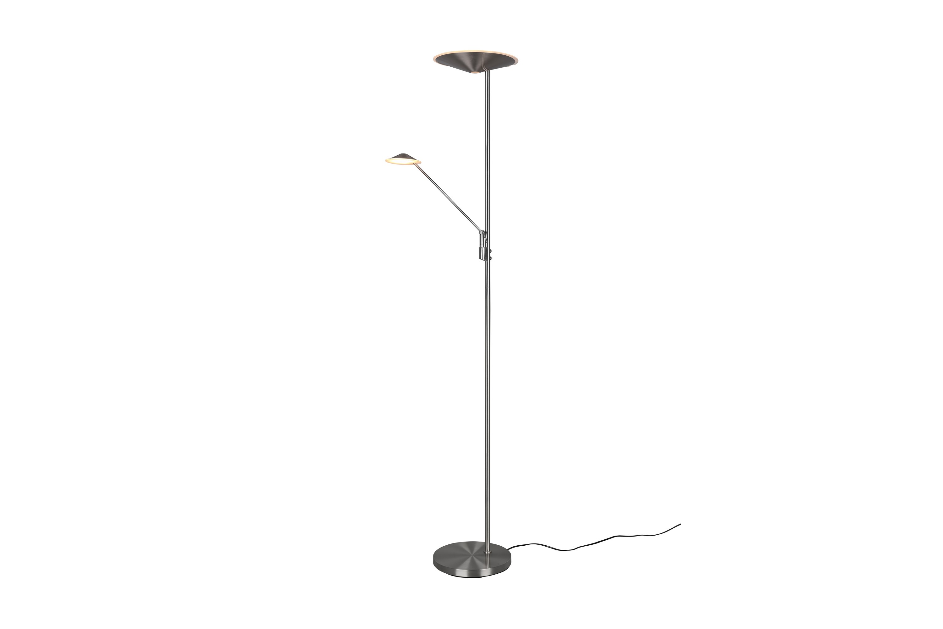 Brantford LED golvlampa borstad stål stål