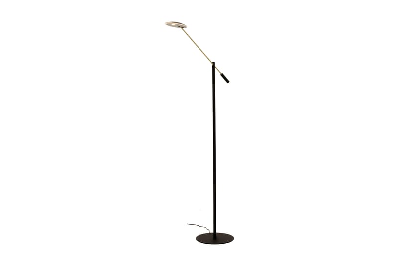 CADIZ golvlampa, svart/matt mässing - Aneta Lighting - Golvlampa - Hall lampa