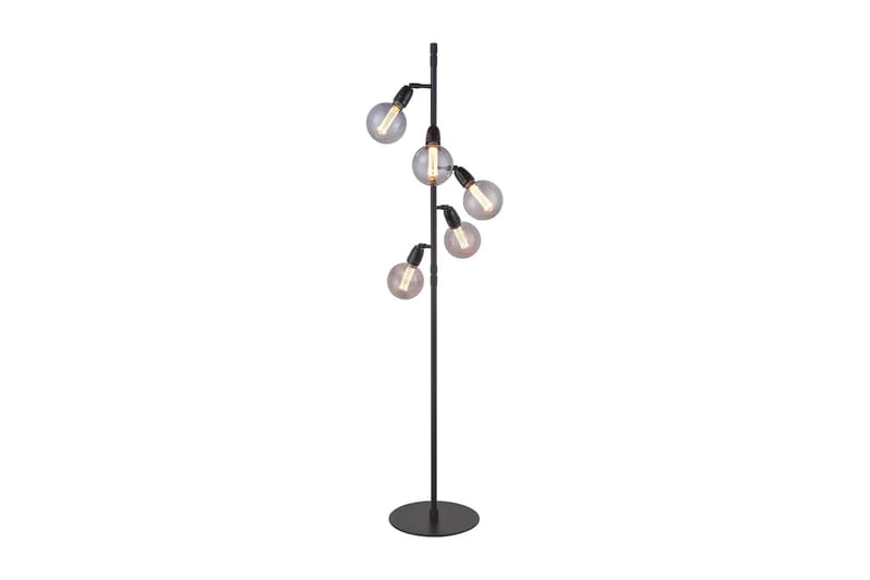 Compass Golvlampa, Sort - Hall lampa - Golvlampa - Femarmad golvlampa