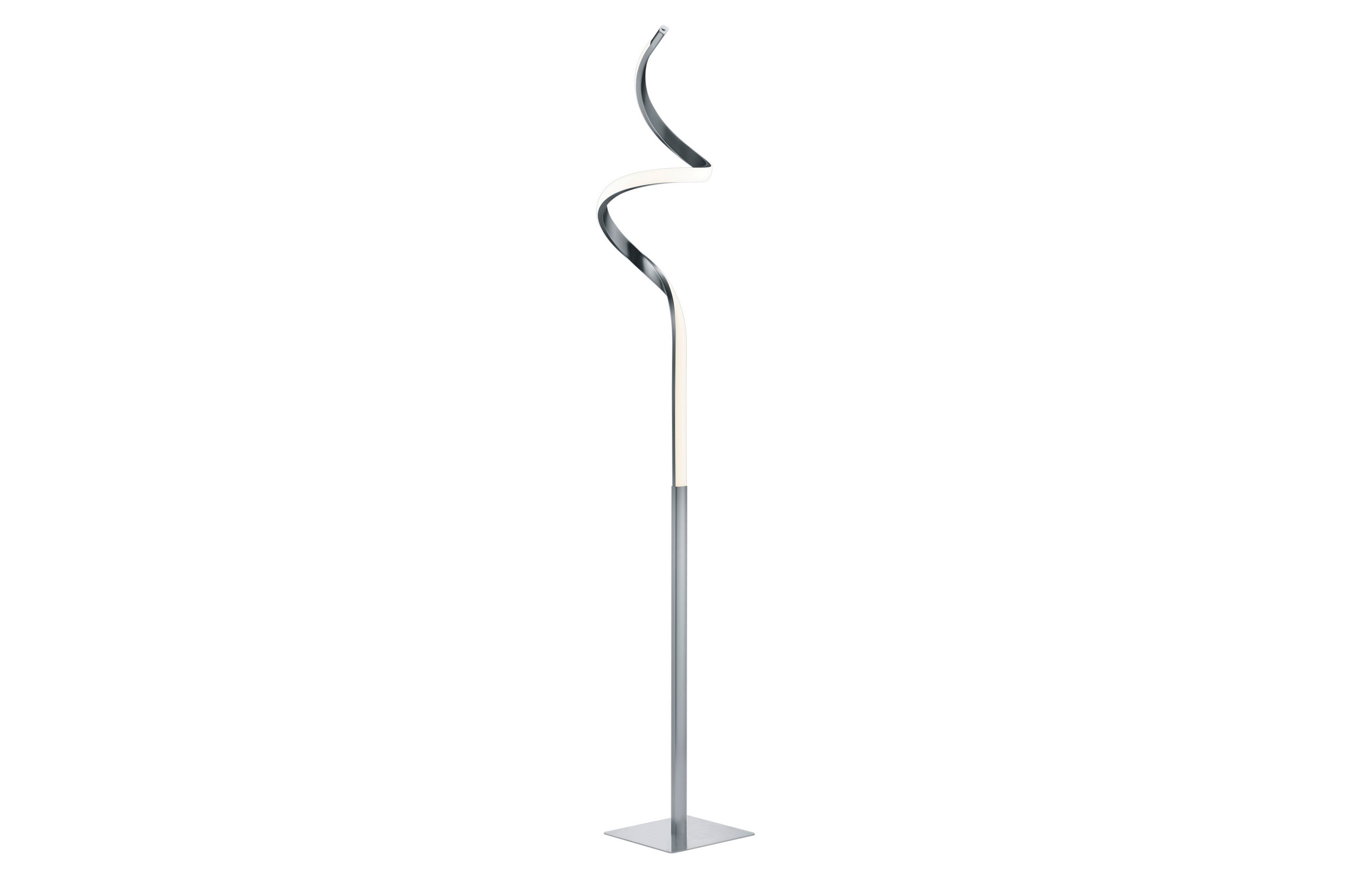 Course LED golvlampa borstad stål Vit