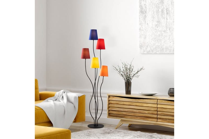 Golvlampa Crestor Flerfärgad / Livfulla färger - Flerfärgad / Livfulla färger - Belysning - Lampor & belysning inomhus - Golvlampa