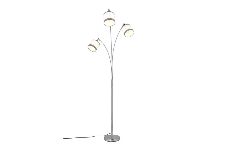 Davos golvlampa 3L E14 krom/ vit - Krom/Vit - Belysning - Lampor & belysning inomhus - Golvlampa