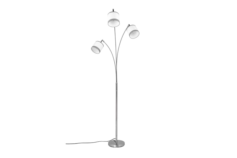 Davos golvlampa 3L E14 krom/ vit - Krom/Vit - Belysning - Lampor & belysning inomhus - Golvlampa