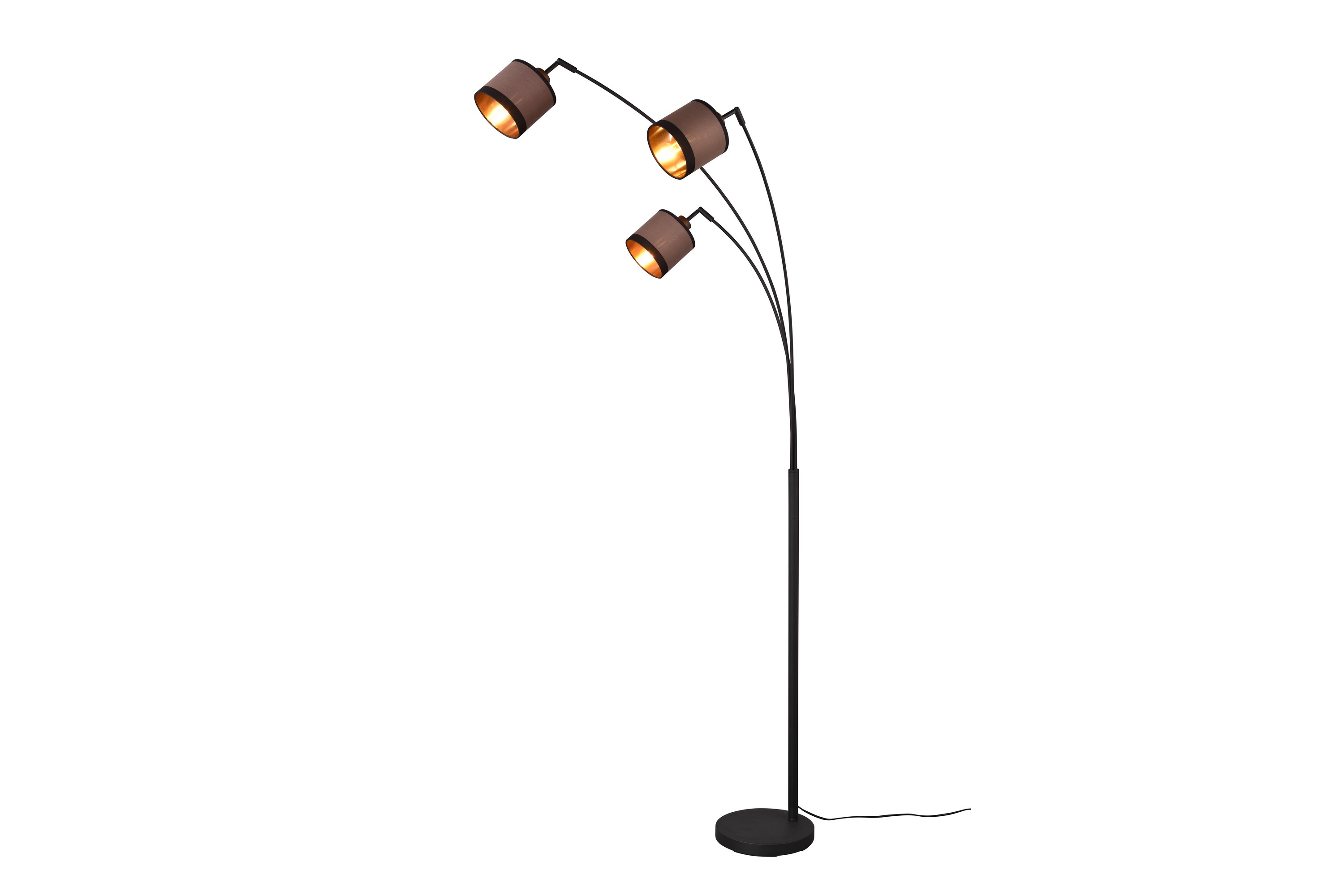 Davos golvlampa 3L E14 mattsvart/greige Matt svart/Greige