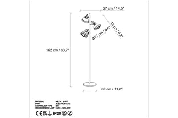 Golvlampa Desten Svart - Svart - Belysning - Lampor & belysning inomhus - Golvlampa