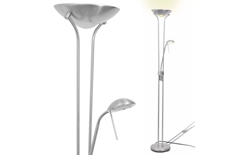 Dimbar golvlampa LED 23 W - Silver - Uplight golvlampa - Golvlampa - Hall lampa