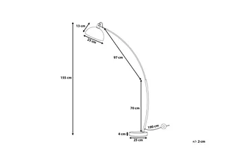 Dintel Golvlampa 155 cm - Koppar - Belysning - Lampor & belysning inomhus - Golvlampa