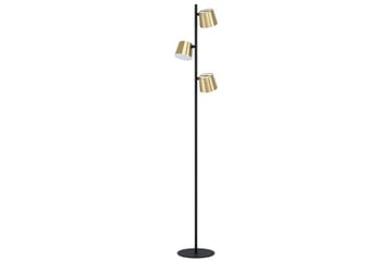 Golvlampa Eglo Altamira Svart/Mässing - Belysning - Lampor & belysning inomhus - Golvlampa