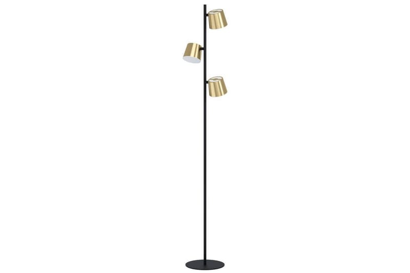 Golvlampa Eglo Altamira Svart/Mässing - Belysning - Lampor & belysning inomhus - Golvlampa