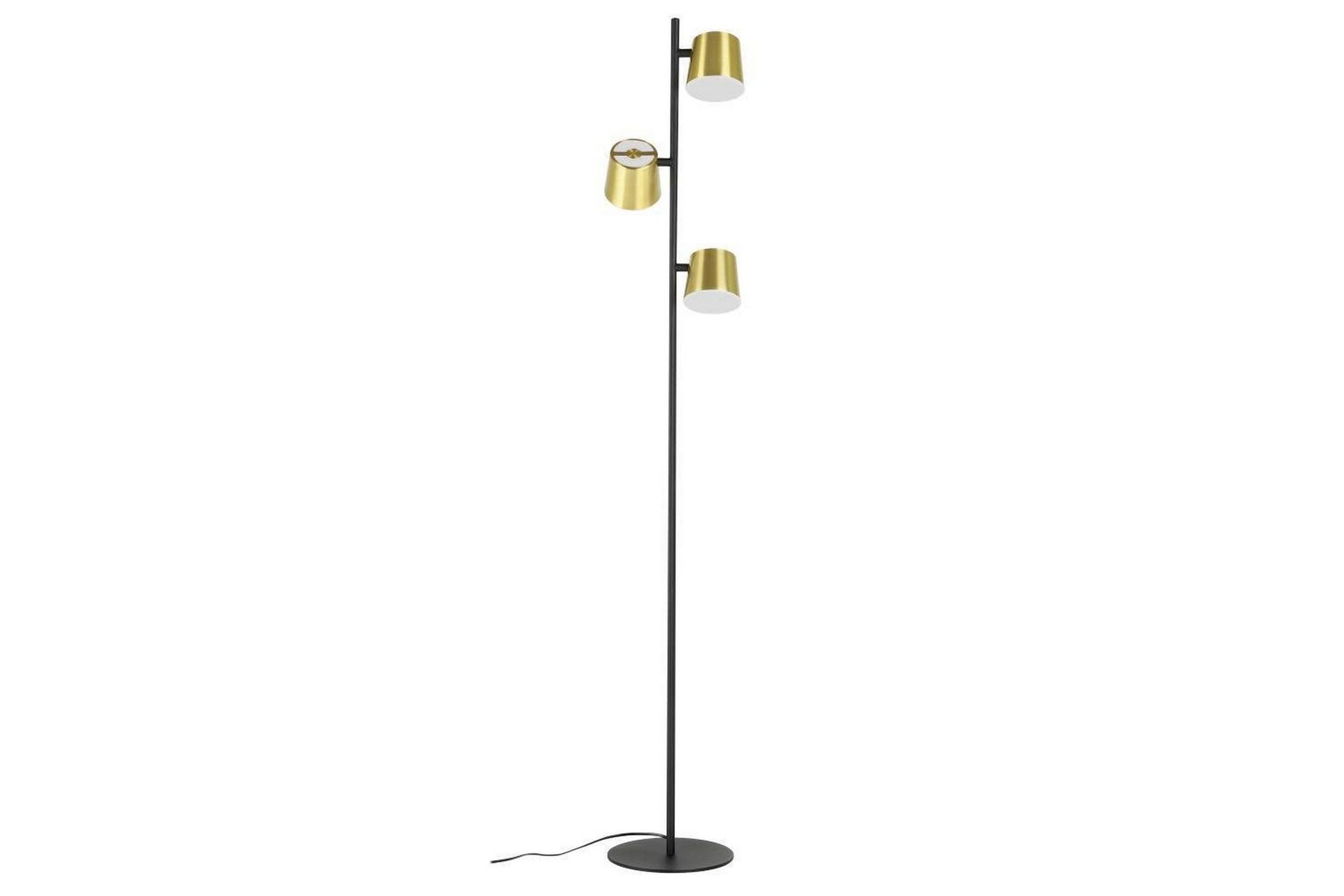 Golvlampa Eglo Altamira Svart/M&auml;ssing -