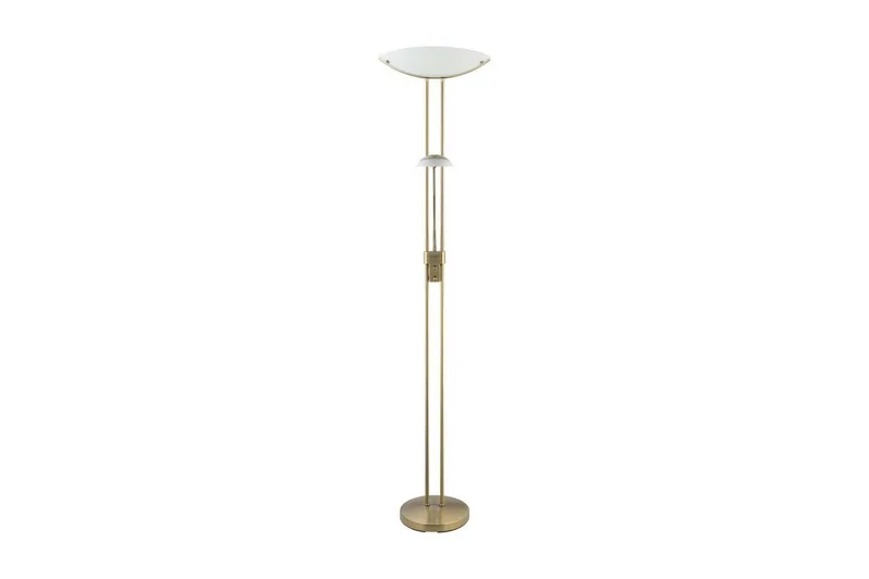 Golvlampa Eglo Baya Bronserad Vit - Vit/Mörkgrå - Belysning - Lampor & belysning inomhus - Golvlampa