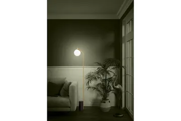 Golvlampa Eglo Betulia Svart/Mässing Opalvit - Belysning - Lampor & belysning inomhus - Golvlampa