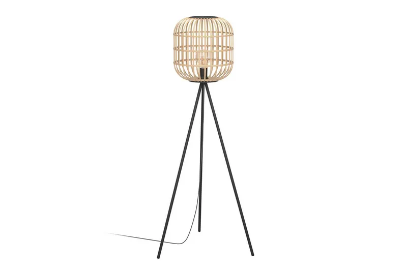 Golvlampa Eglo Bordesley, Svart