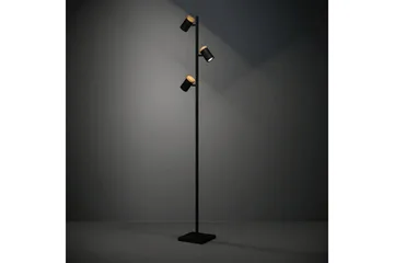 Golvlampa Eglo Cartagena Svart/Trä med 3 Lampor - Belysning - Lampor & belysning inomhus - Golvlampa