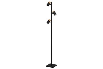 Golvlampa Eglo Cartagena Svart/Trä med 3 Lampor - Belysning - Lampor & belysning inomhus - Golvlampa