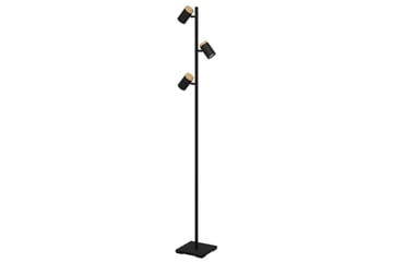 Golvlampa Eglo Cartagena Svart/Trä med 3 Lampor - Belysning - Lampor & belysning inomhus - Golvlampa