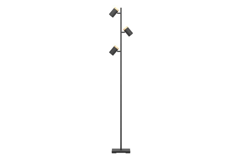 Golvlampa Eglo Cartagena Svart/Trä med 3 Lampor - Belysning - Lampor & belysning inomhus - Golvlampa