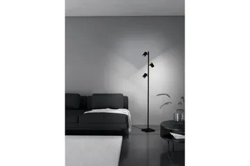 Golvlampa Eglo Cartagena Svart/Trä med 3 Lampor - Belysning - Lampor & belysning inomhus - Golvlampa