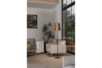 Golvlampa Eglo Castuera Guld med Rosblad - Belysning - Lampor & belysning inomhus - Golvlampa