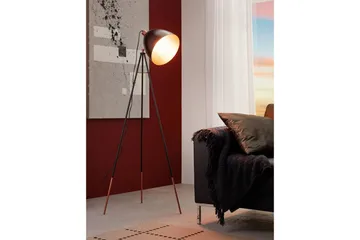 Golvlampa Eglo Chester - Svart/Koppar - Belysning - Lampor & belysning inomhus - Golvlampa