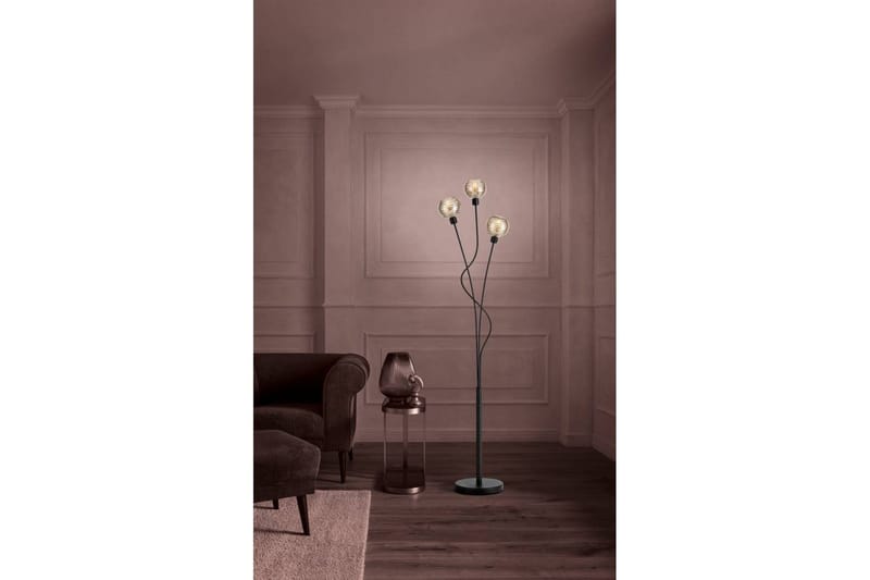 Golvlampa Eglo Creppo Guld/Svart - Belysning - Lampor & belysning inomhus - Golvlampa