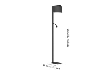 Golvlampa Eglo Foligno Svart - Belysning - Lampor & belysning inomhus - Golvlampa