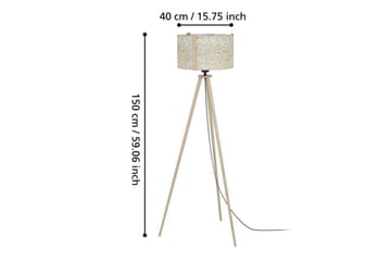 Golvlampa Eglo Hontongas Brun - Belysning - Lampor & belysning inomhus - Golvlampa