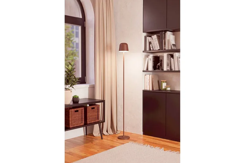 Golvlampa Eglo Mannera-L Brun - Brun - Belysning - Lampor & belysning inomhus - Golvlampa