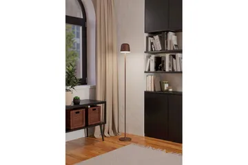 Golvlampa Eglo Mannera-L Brun - Brun - Belysning - Lampor & belysning inomhus - Golvlampa